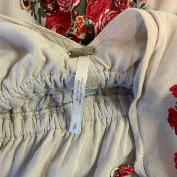 Free People Backless  Floral Mini-Dress - Picture 5 of 9